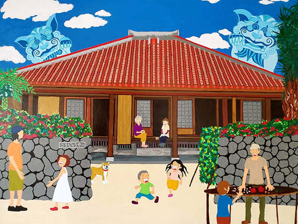 沖縄の風情たっぷりな絵